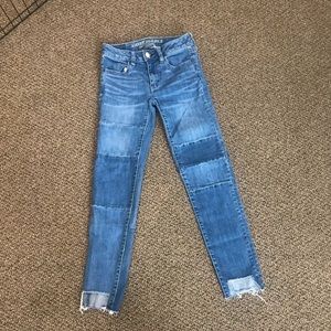 Patched American Eagle Jeans Size 00